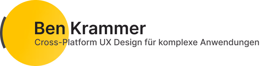 Logo Ben Krammer - Cross-Platform UX Design für komplexe Anwendungen